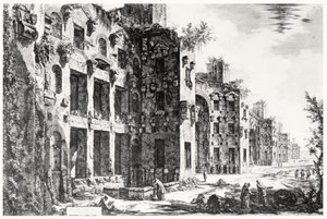 Ansicht des Frigidariums in den Diokletiansthermen, aus der Serie 